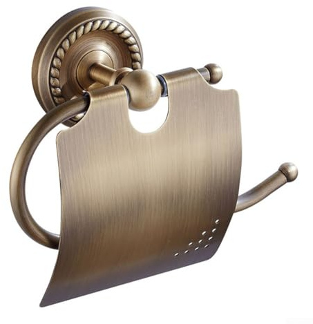 Porta Carta Igienica Antico, Ottone Bagno Scatola di Tessuti Accessori Bronzo Portasciugamani di Carta Vintage Montaggio