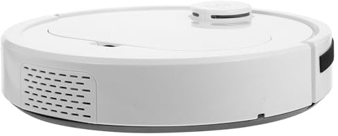 MOTHNUR Robot Aspirateur Balayeur Automatique USB Blanc pour Maison, Nettoyeur de Tapis et Attrape-poussière, Moteur Puissant, Compatible Sols Plats en Marbre, Carrelage, Parquet,