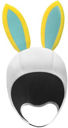 Oshhni Gorro de Buceo térmico, Gorro de natación térmico, de natación para Vela, y Buceo en Invierno, Blanco Azul