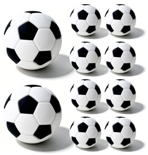 TBCDS Kickerbälle 10 Stück, 32mm – Robuste Universal Ersatzbälle für Tischkicker & Tischfußball. Hochwertige Tischfußball-Kugeln Set für Kinder & Erwachsene, ideal für flüssiges Spiel & Training.