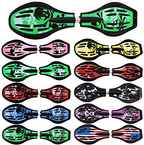 FunTomia Waveboard Original ABEC9 Kugellager inkl. Tasche - Bis 120kg - (Verschiedene Farbdesigns)