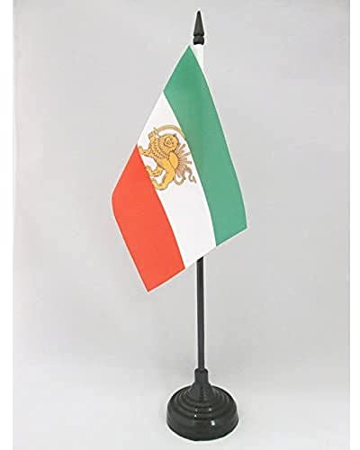 AZ FLAG Bordsflagga Iran gamla Persien 15x10 cm 100D Polyester Plastfot