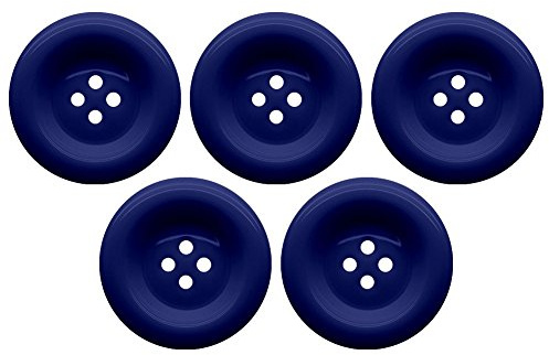 Soul-Cats Knopfset in verschiedenen Farben und Größen Kunststoff bunt, Größe: 30 mm;Farbe: dunkelblau