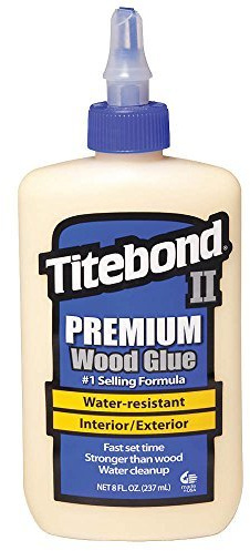 Titebond Wood Glue, Premium, Exterior, 8 Oz, Cream - 1 Each