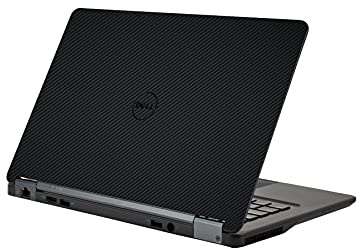 AlphaWraps Skin for Dell Latitude E7250 Laptop | Black Carbon | Protective and Durable Vinyl Decal wrap Cover | Made in The UK