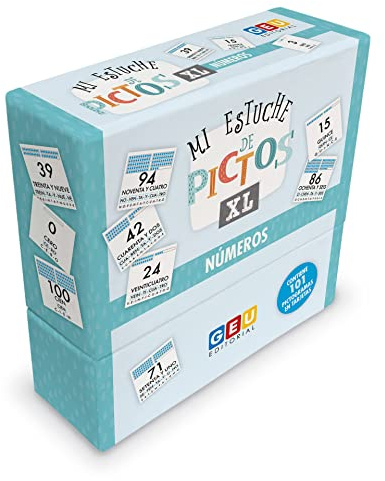 Flashcards para Aprender a Leer y Escribir | Tarjetas de Estimulación Visual con Pictogramas | Vocabulario de Diferentes Categorías - Flash Cards Vocabulario Visual (Números)