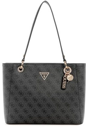 GUESS Damen Noelle Kleine Noel Tragetasche, Schultertasche, Kohle-Logo