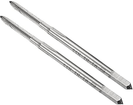 CoCud Filetage Fraisage Tarauds, Métrique M2 x 0,4 Filetage H2, Haute Vitesse Acier Machine 3 Droites Cannelures Vis Filetage Outil Applications pour Taraudage Perçage machine), 2 pcs