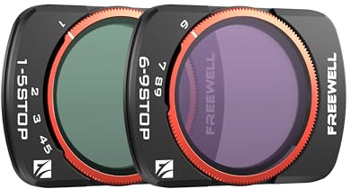 Freewell VND-Filter, 2er-Pack, Variabler ND 1-5 Stop, 6-9 Stop,