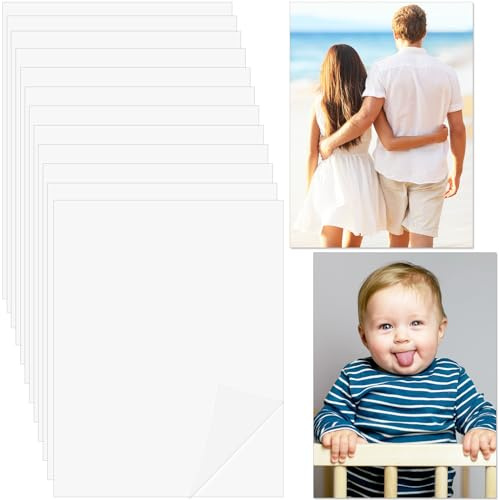 ArtCute 12 Pcs Sublimation Metal Photo Blanks Signs - 8''x12'' Aluminum Metal Photo Sign Blank 0.45mm Thick Poster Wall Photo Frame Indoor Outdoor