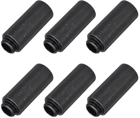sourcing map Male to Female Extender Fitting G1/4 x 45mm for Water Cooling System Black 6pcs