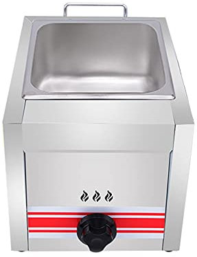 Friteuse à gaz professionnelle, friteuse en acier inoxydable pour la cuisine familiale sur comptoir de restaurant commercial
