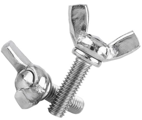 304 Edelstahl-Flügelbolzen, Flügelschrauben-Set, M6-Handbolzen, Schrauben für Trommel-Kits, Flügelbolzen, Edelstahl-Trommel (M6*16MM)