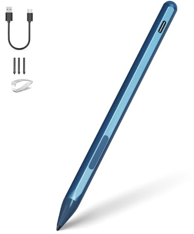Stylus Pen for HP Envy X360 Pavilion X360 Specter X360 Spectre X2 Envy X2 | Rechargeable MPP 2.0 Tilt Active Pen with 4096 Pressure Sensitivity, Palm Rejection, Tpye-c Charge, Blue