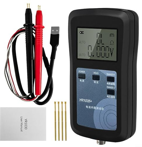 Testeur de résistance interne de batterie, mesure acide/lithium ion/polymère/fer, testeur de résistance de batterie au lithium