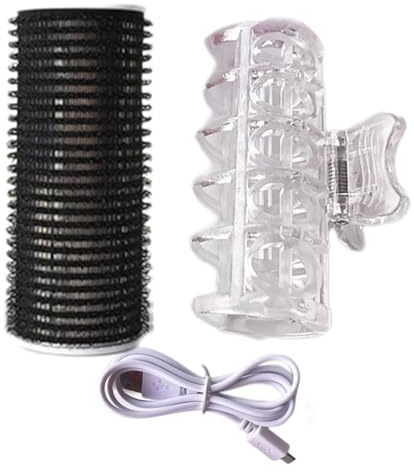 Bigoudis Rouleaux Chauffants Rouleaux Électriques Portables Rouleaux à Cheveux Rouleaux USB Auto-adhésifs Bigoudis Frange Rechargeable USB Chauffant Frange Rouleau Cheveux Curling Outil de Coiffure
