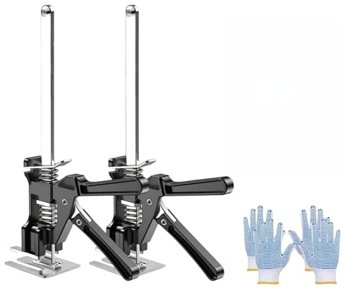 Labor Saving Arm Lift Air Jack Hand Lifting Tool Jack 15inch Multi-Function Height Adjustment Lifting Device Arm Jack Drywall Furniture Lifter Plasterboard Door Lifter Load-Bearing 260kg