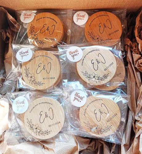 Lote 15 Abridores Personalizados para Boda, Regalo Invitado Boda, Lote Abridores con Imán para Boda Personalizado, Detalles para Invitados, Regalo Comunión Invitado Abridor Personalizado