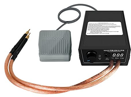 Terphadp Saldatrice a Punti Ad Alta Potenza da 8000 W Saldatrice Portatile a Corrente Regolabile per Batteria 18650 Pedale per Utensili Manuali Spina Europea
