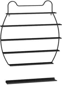 UPJAKS Lot de 2 présentoirs muraux en métal pour Vernis à Ongles, 5 Niveaux, pour cosmétiques, Maquillage, Rouge à lèvres, Parfum, étagère Murale pour la Maison, Le Spa