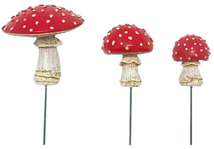 Qianly 3x Picchetti Da Giardino, Vasi Da Fiori Decorativi, Finti Vasi Da Fiori Luminosi, Modelli di Ornamenti