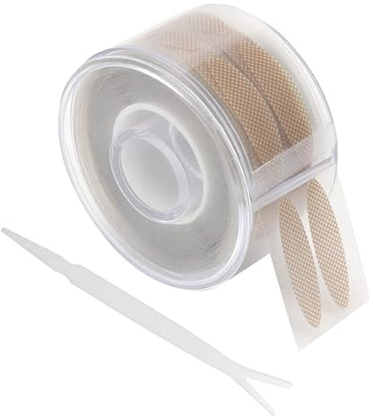 Dioche Adhesivo Doble para Párpados, Tiras Elevadoras de Párpados Transpirables, Cómodas y Respetuosas con la Piel, con Maquillaje Fácil de Aplicar, para Maquillaje de Ojos (Malla Redon L)