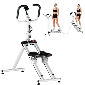 TODO Stair Stepper for Home, Stepper Exercise Machine with 3 Modes, Vertical Climber Leg and Glute Training, Foldable Stair Climber with LCD Monitor, 330lbs Weight Capacity