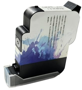 YXZKJZJ Imprimante à Jet d'encre Thermique Portable, Grande capacité 90ml, 12.7mm, Cartouche d'encre à solvant écologique à séchage Rapide for imprimante Non chiffrée Grande Compacité(Black)