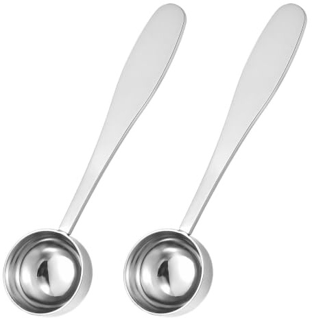 2Pcs Matcha Spoon Stainless Steel, 3g Scoop with Long Handle