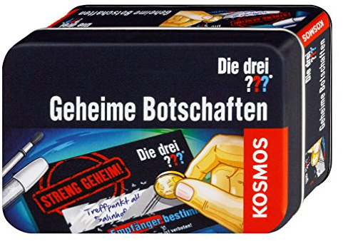 Die drei ??? Geheime-Botschaften von KOSMOS, Detektivspielzeug, Detektiv Ausrüstung, Detektiv Set, Mitbringsel Kindergeburtstag, Geschenk für Kinder ab 8 - 12 Jahre, Die drei Fragezeichen