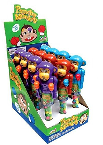 Kidsmania Punchy Monkey - Dispenser per caramelle (12 pezzi)