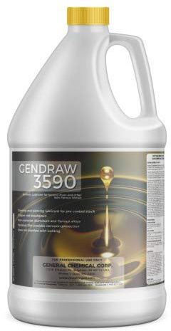General Chemical Metalworking Fluid - Heavy Duty Water Soluble Drawing Lubricant - GenDraw 3590 - Corrosion Protection and Lubrication Fluids for Non-Ferrous Metals - 1 Gallon Bottle