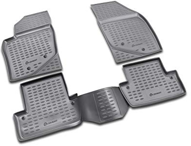 Element EXP.NLC.50.03.210 Gummimatten Fußmatten Volvo S60 2001-03/2009 4tlg, Schwarz