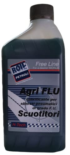 2 Litri di Roil AGRIFLU BIO - Lubrificante Biodegradabile, Anti-Condensa, per ABBACCHIATORI, SCUOTITORI e Attrezzi Pneumatici di Grado F.U.
