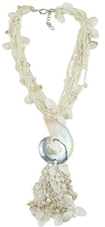 collezione alessandro Kurze Kette Arielle mit Muschelanhänger