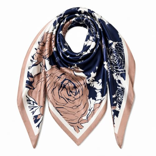 MAIRY Halstuch Damen Leicht Seidenschal Kopftuch Elegante Schal Tuch Geschenk für Frauen
