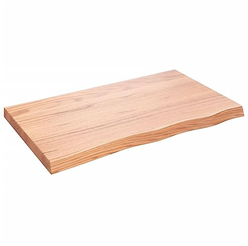 vidaXL Ripiano Muro Marrone 100x60x(2-6) cm Massello Rovere Trattato