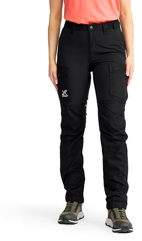 RevolutionRace Rambler Lightweight Pro Pants für Damen, Leichte Outdoor-Hose und Wanderhose für Damen, Black, S