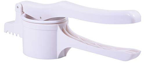 Potato Ricer Plastic Potatoes Masher Fruit Vegetables Presser Manual Citrus Lemon Squeezer for Pressing Potato Fruits Vegetables and Baby Food (Color : White)