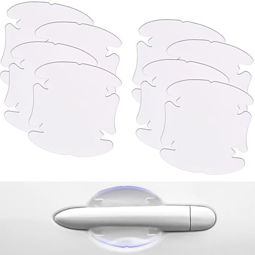 Auto Türgriff Schutzfolie 6D Carbon, 8er Set Universelle Lackschutzfolie mit Rakel für Griffmulden/Griffschalen - selbtklebende Lackschutz Lackschutzfolien