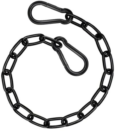 MYGLOAR Edelstahlkette, Stahlkette 1m, Edelstahl Halskette, Kettenring mit Karabiner, Edelstahl Rundstahlkette, Edelstahlkette für Zauntor, Tierkäfigtür,kette,chain,stahlkette, Gartentor