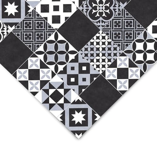 casa pura Pavimento in vinile al metro, in diversi disegni, effetto legno, effetto piastrelle, effetto pietra, rivestimento per pavimenti in PVC, per cucina, bagno e soggiorno (Amadora 990D, 200 x 100