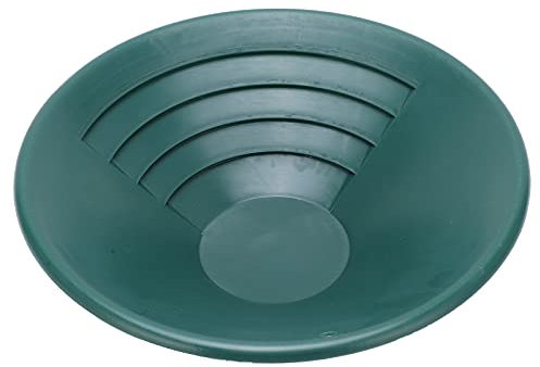 Fafeicy Gold Sieve Tray, Gold Pan Stomach Green for Creek for Inaccessible Mountains for River for Water Source