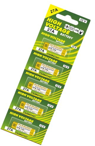 YUTNGYNG Packung 5pcs 27A 12 V Alkaline Batterien Trockene Zelle Für Garagentoröffner Und Fernbedienungen Mit Stabiler Stromversorgungs Garagentoröffner Batterie