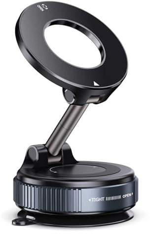 Wvoillty Vakuum Magnetischer Handyhalterung Auto für Autohalterung, Handyhalterung Auto Magnet für Alle Handys, 360° Drehbar