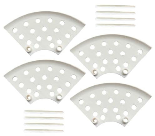 Ruwshuuk Soportes para Fresas de Jardín, Soporte para Plantar Fresas, Juego de 4 Unidades Soporte Protector con Estructura de Rejilla para Macetas de Frutas Flores Rosas Jardín y Terraza