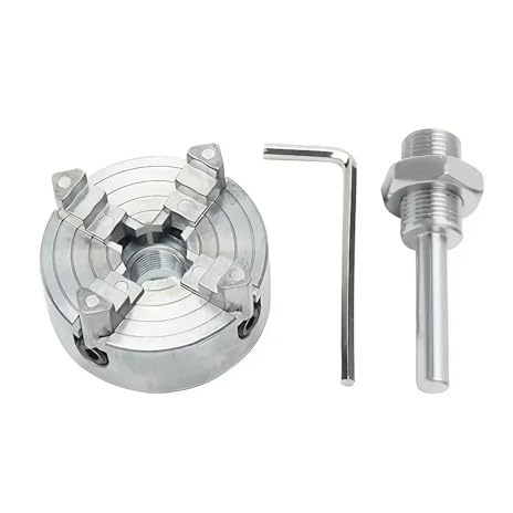 Drehfutter Bohrfutter for elektrische Drehmaschinen. Selbstzentrierendes Hochleistungs-Bohrfutter (3/4 Backen) mit M12 x 1 mm-Verbindung(4 Jaw)