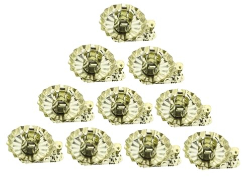 ARTSEWPLY 10 Pezzi Clip Candele in per Portacandele Decorativi Resistenti e Leggeri per Feste Compleanni e Matrimoni Eleganti Clip per Candele Albero Natala