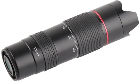 KIMISS Telescopio a Pellicola Multistrato TX 13 12X FMC Ad Alta Definizione Teleobiettivo per Cellulare con Magnesio Corpo in Lega di Alluminio 37mm Interfaccia Filo per Viaggi Bird