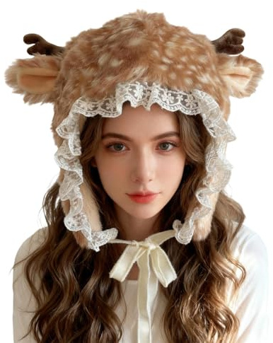 Sombrero de Animal Accesorio de Disfraz con Estampado de Astas